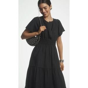 Anthropologie Somerset Black Maxi Dress, Size L